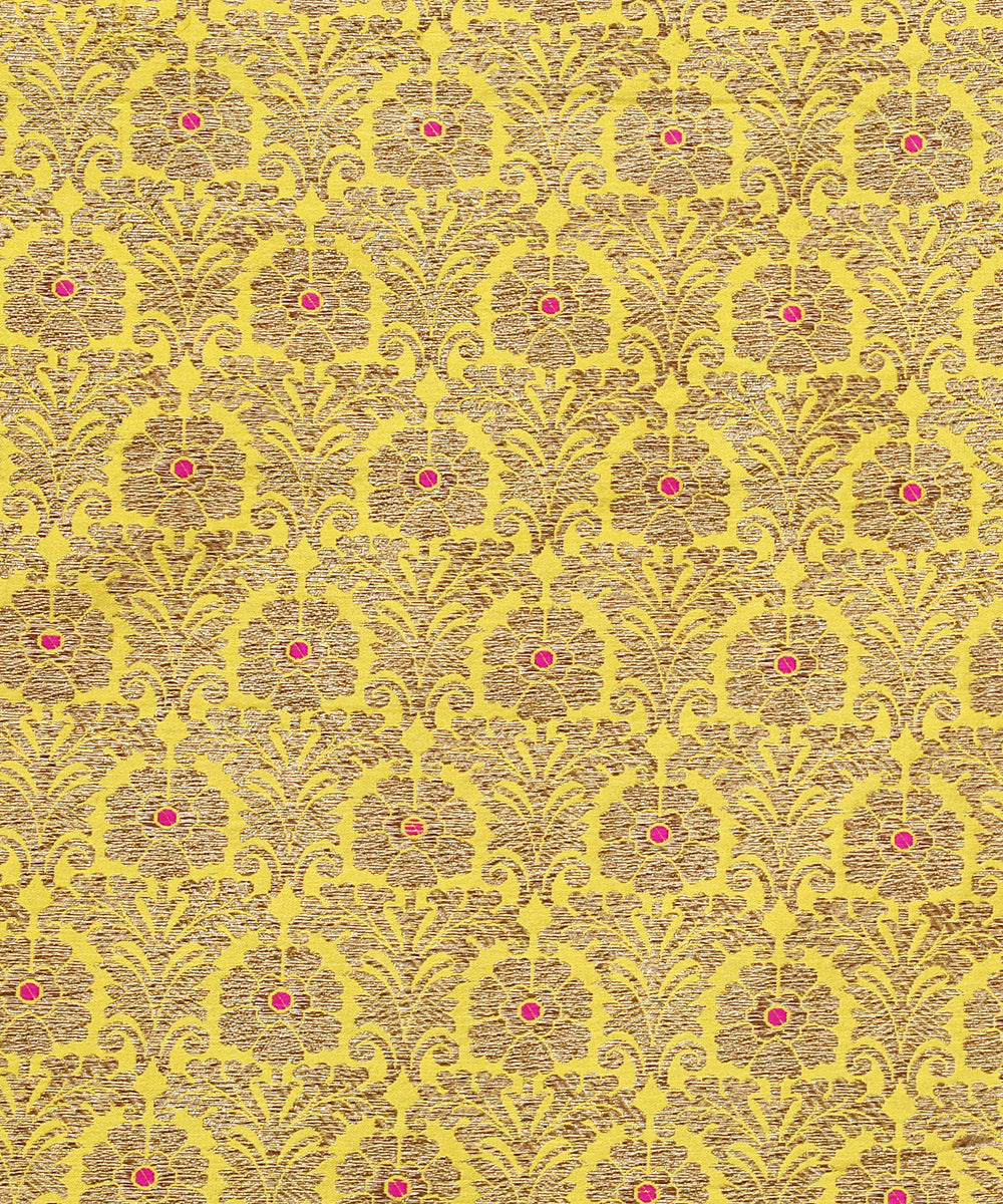 Handloom_Yellow_Pure_Katan_Silk_Banarasi_Lehenga_with_Antique_Zari_and_Meenakari_WeaverStory_06