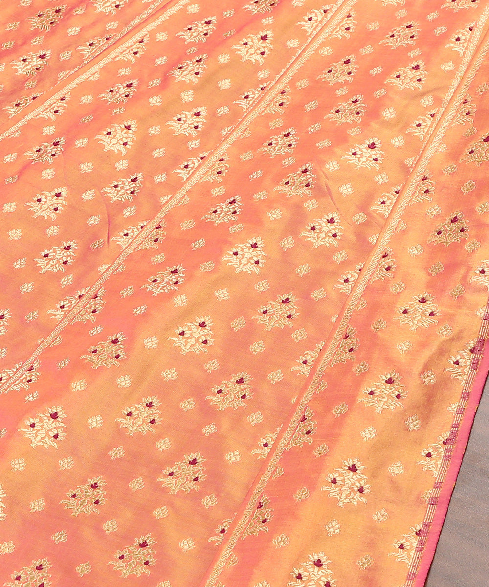 Peach_and_Orange_Handloom_Pure_Katan_Silk_Banarasi_Lehenga_with_Meenakari_WeaverStory_03
