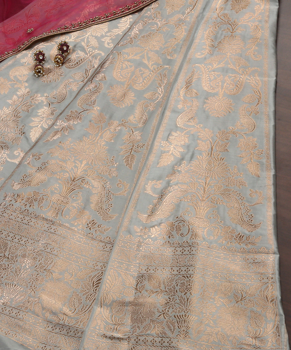 Handloom_Ice_Blue_Mehraab_Jaal_Pure_Katan_Silk_Banarasi_Lehenga_WeaverStory_01
