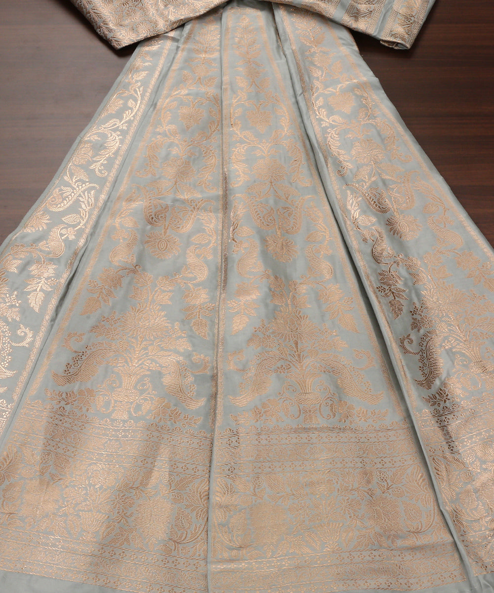 Handloom_Ice_Blue_Mehraab_Jaal_Pure_Katan_Silk_Banarasi_Lehenga_WeaverStory_02