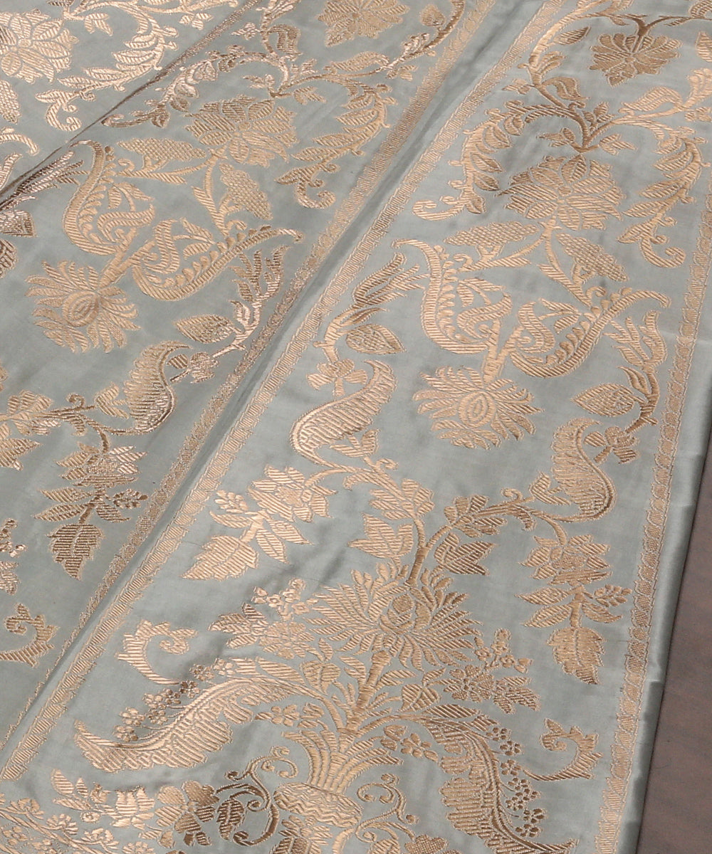 Handloom_Ice_Blue_Mehraab_Jaal_Pure_Katan_Silk_Banarasi_Lehenga_WeaverStory_03