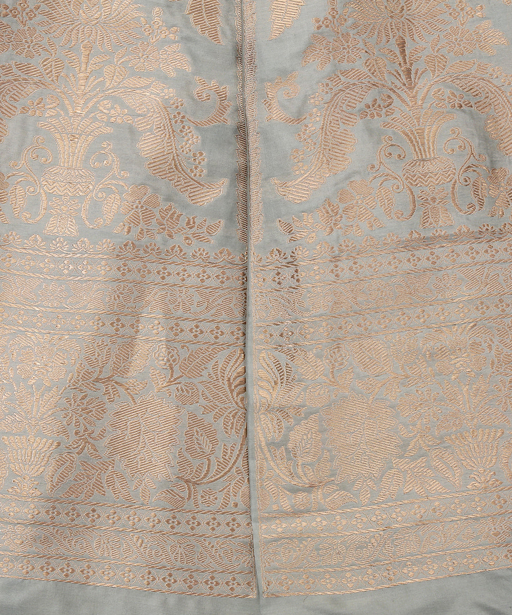 Handloom_Ice_Blue_Mehraab_Jaal_Pure_Katan_Silk_Banarasi_Lehenga_WeaverStory_04