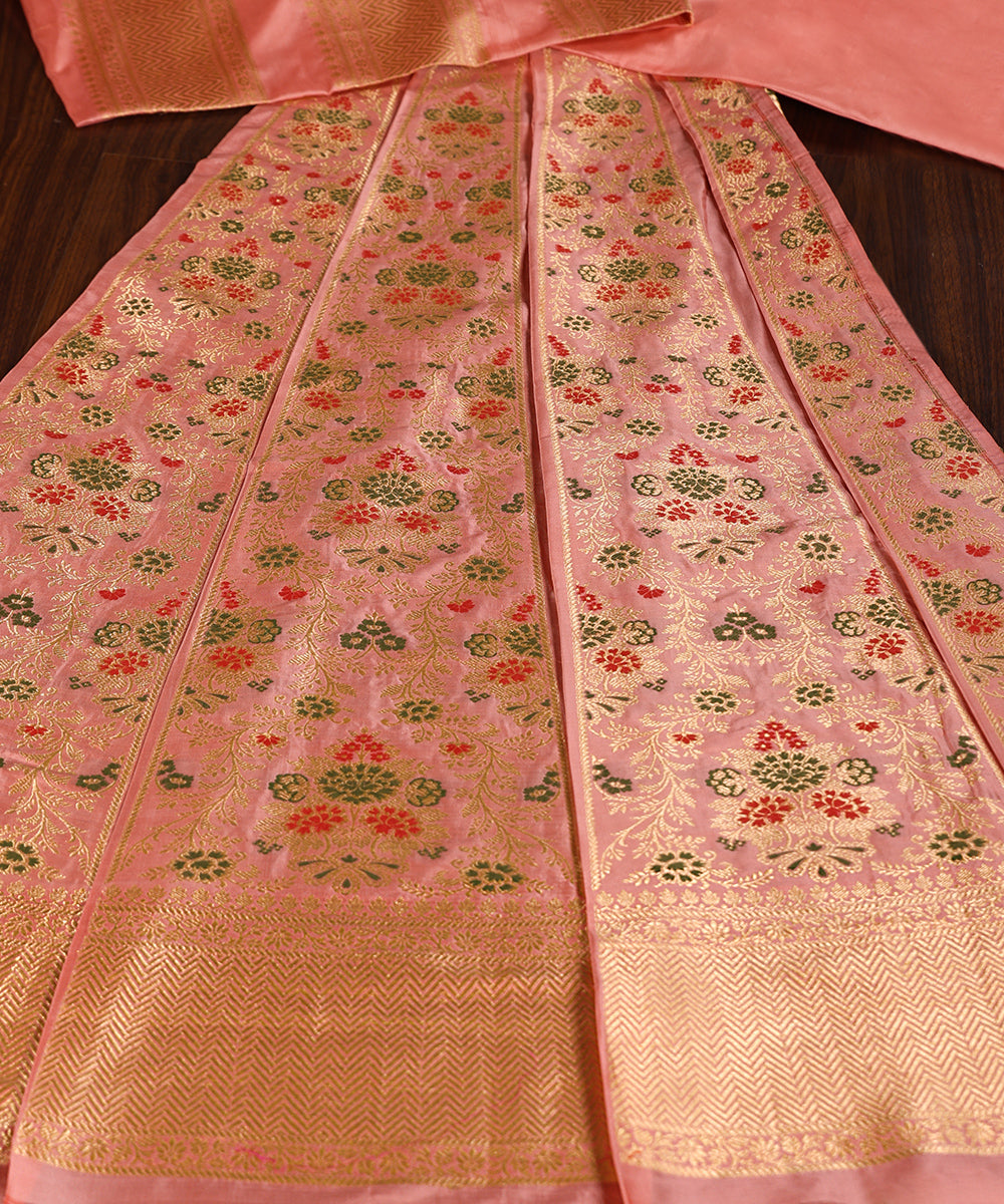 Handloom_Peach_Pure_Katan_Silk_Banarasi_Lehenga_With_Cutwork_Meenakari_WeaverStory_02