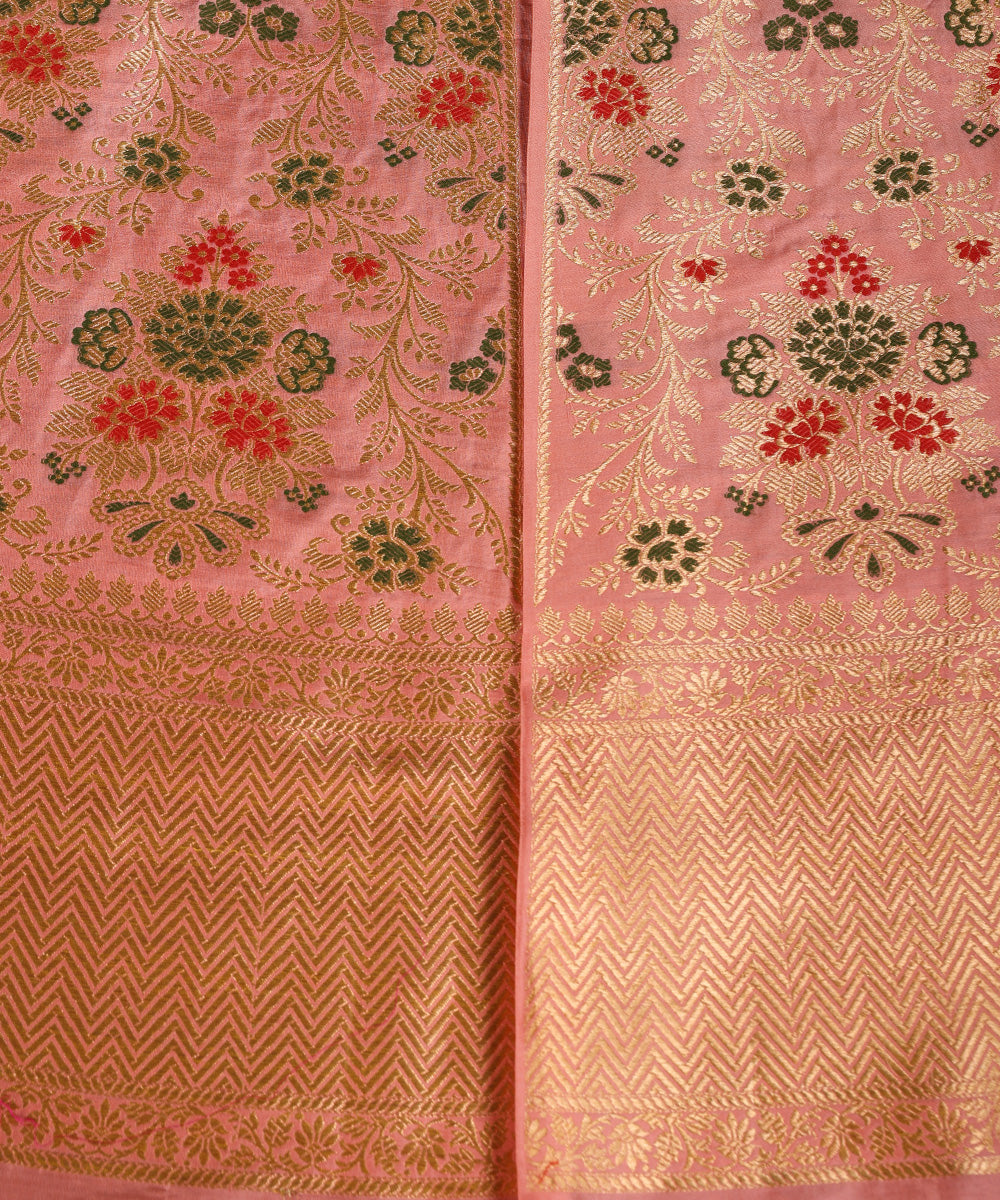 Handloom_Peach_Pure_Katan_Silk_Banarasi_Lehenga_With_Cutwork_Meenakari_WeaverStory_03