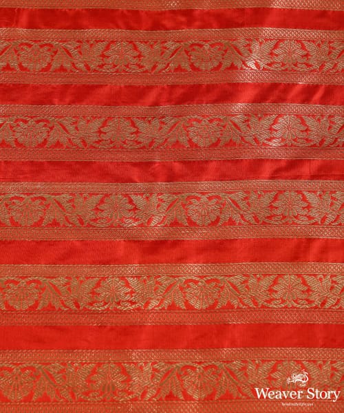 Red_Handloom_Pure_Katan_Silk_Banarasi_Lehenga_With_Cutwork_Weave_WeaverStory_06