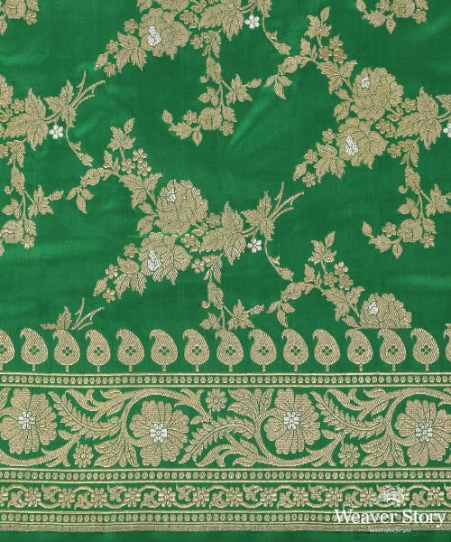 Leaf_Green_Handloom_Kadhwa_Jangla_Katan_Silk_Banarasi_Dupatta_WeaverStory_03