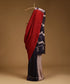 Handloom_Red_and_Offwhite_Hand_Batik_Mulberry_Silk_Saee_with_Geometric_Motifs_WeaverStory_01