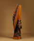 Handloom_Mustard_Pure_Mulberry_Silk_Hand_Batik_Saree_With_Red_And_Black_Pallu_WeaverStory_01