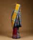 Handloom_Mustard_and_Rani_Pink_Hand_Batik_Mulberry_Silk_Saree_WeaverStory_01
