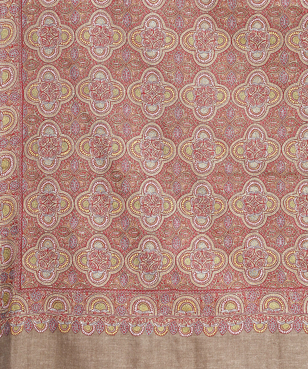 Handwoven_Brown_Jamawar_Pure_Pashmina_Shawl_with_Jaal_WeaverStory_02