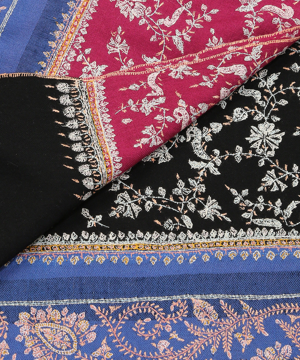 Handwoven_Black_Pure_Pashmina_Shawl_With_Soznikari_Work_WeaverStory_04
