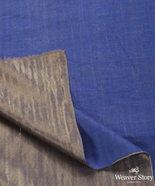 Indigo_Handwoven_Double_Shade_Pure_Pashmina_Tilla_Shawl_WeaverStory_04