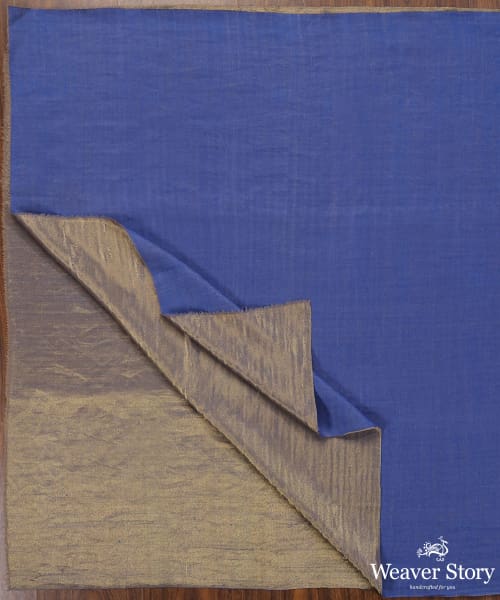 Indigo_Handwoven_Double_Shade_Pure_Pashmina_Tilla_Shawl_WeaverStory_05