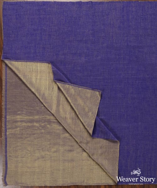 Handwoven_Blue_Double_Shade_Pure_Pashmina_Tilla_Shawl_WeaverStory_05