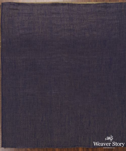 Handwoven_Navy_Blue_Double_Shade_Pure_Pashmina_Tilla_Shawl_WeaverStory_02