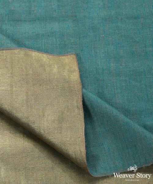 Handwoven_Green_Double_Shade_Pure_Pashmina_Tilla_Shawl_WeaverStory_04