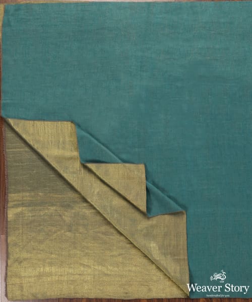 Handwoven_Green_Double_Shade_Pure_Pashmina_Tilla_Shawl_WeaverStory_05