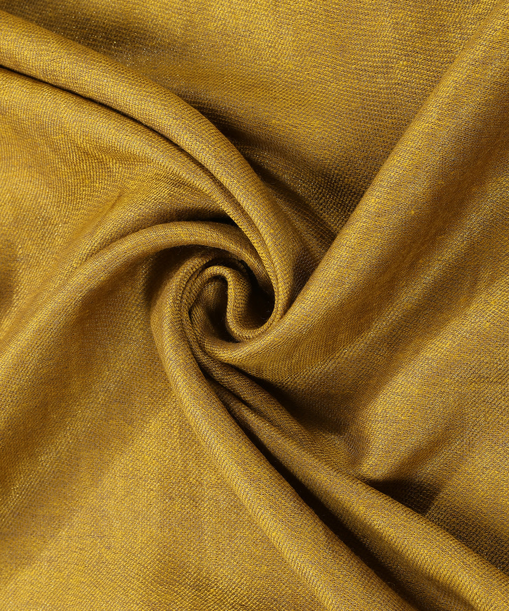 Mustard_Handwoven_Double_Shade_Pure_Pashmina_Tilla_Shawl_WeaverStory_06