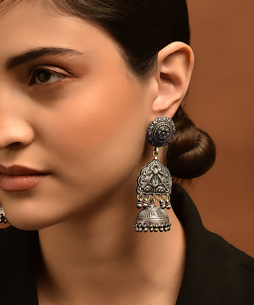 Grisha_Handcrafted_Pure_Silver_Jhumki_WeaverStory_02