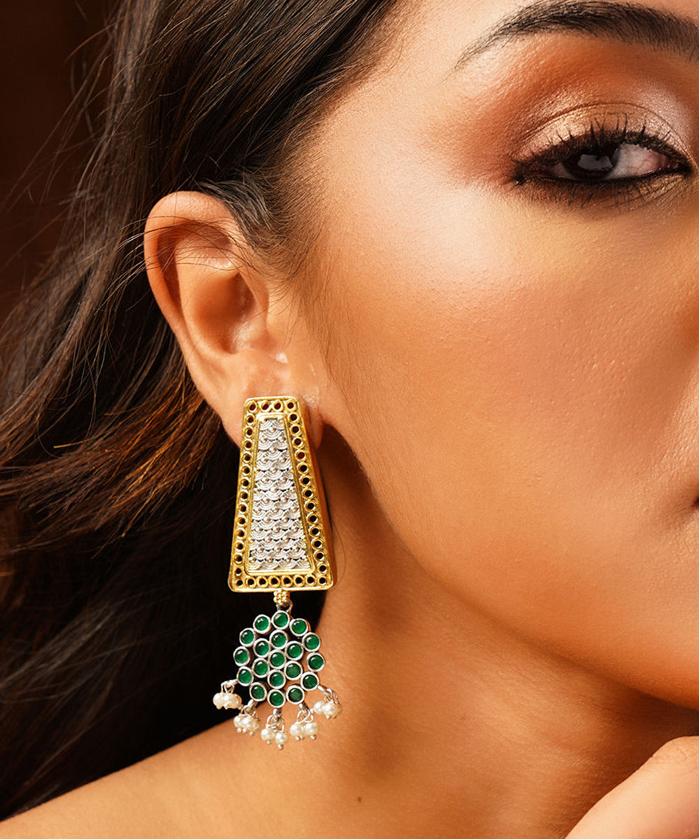 Tatha_Green_Handcrafted_Pure_Silver_Earrings_WeaverStory_01