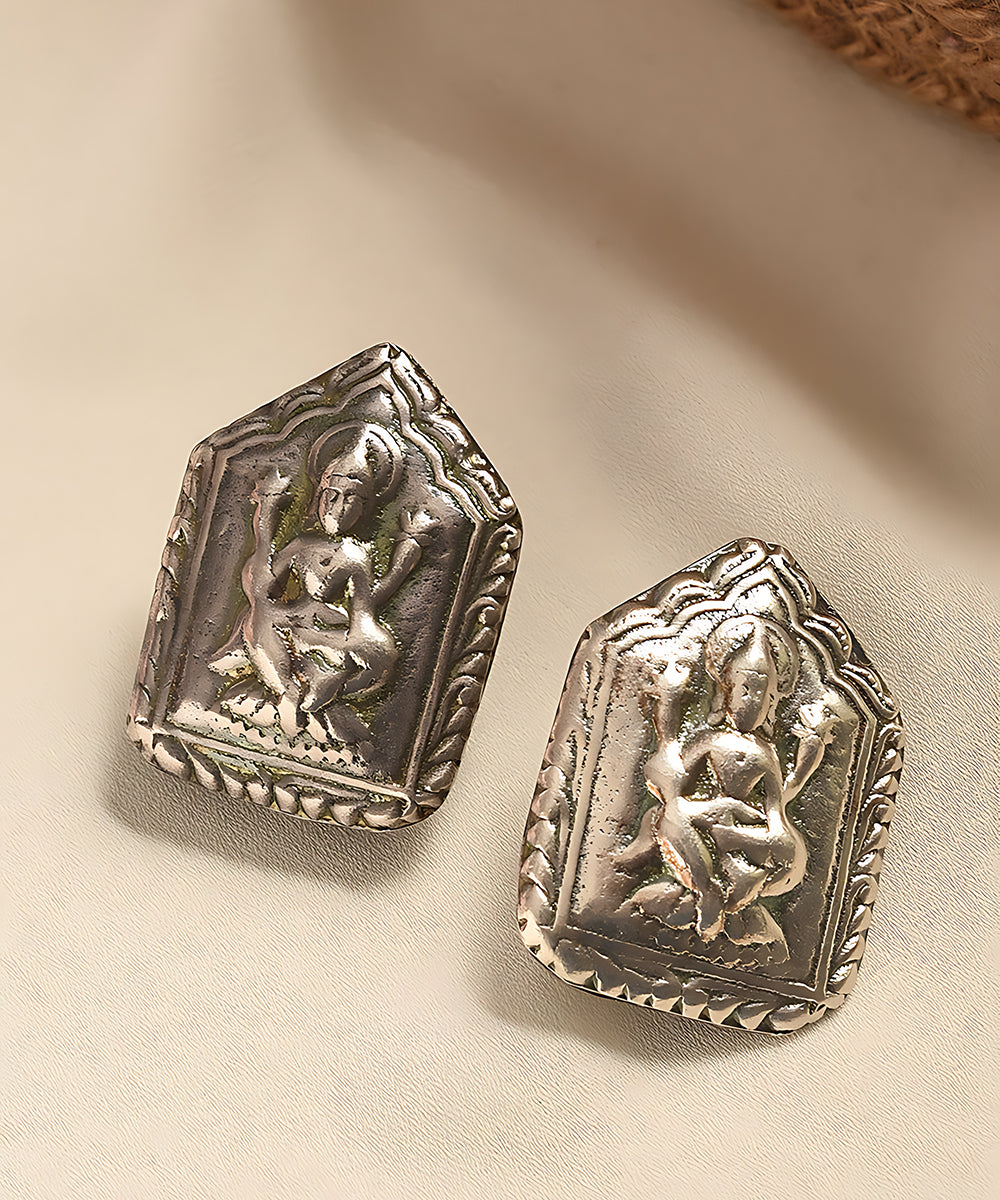 Muskan_Handcrafted_Pure_Silver_Earrings_With_Laxmi_Motifs_WeaverStory_01