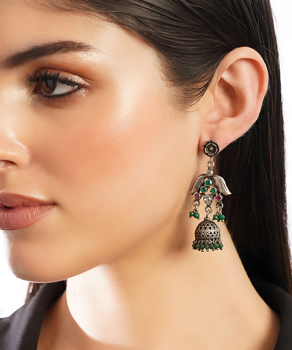 Nazli_Handcrafted_Pure_Silver_Earrings_With_Kempstones_WeaverStory_02