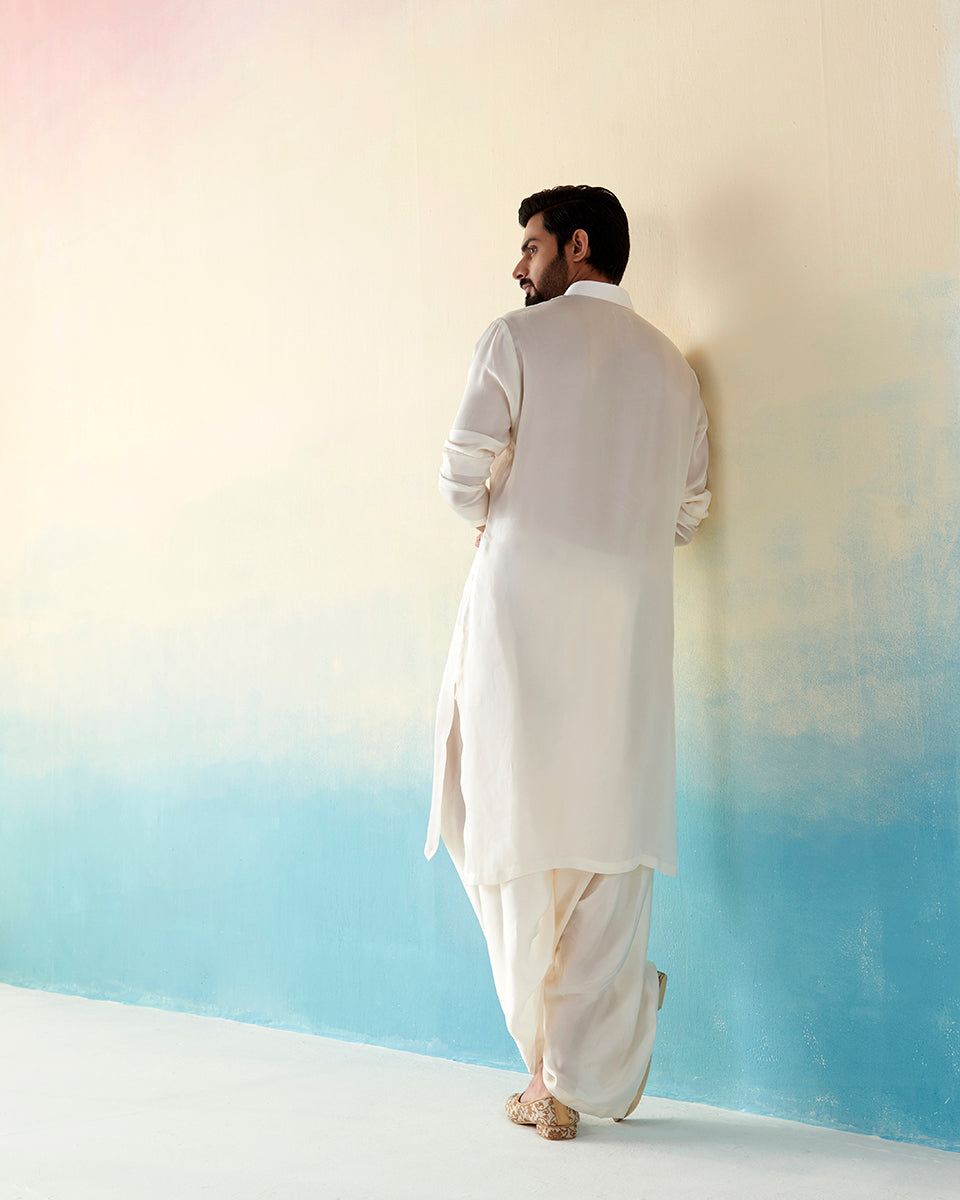 Off_White_Pure_Silk_Kurta_Dhoti_Set_WeaverStory_03