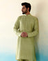 Pista_Green_Raw_Silk_Kurta_Churidar_set_WeaverStory_01