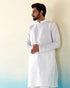 Pure_White_Raw_Silk_Kurta_With_Straight_Pants_WeaverStory_01