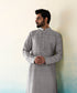 Grey_Raw_Silk_Kurta_Churidar_set_WeaverStory_01