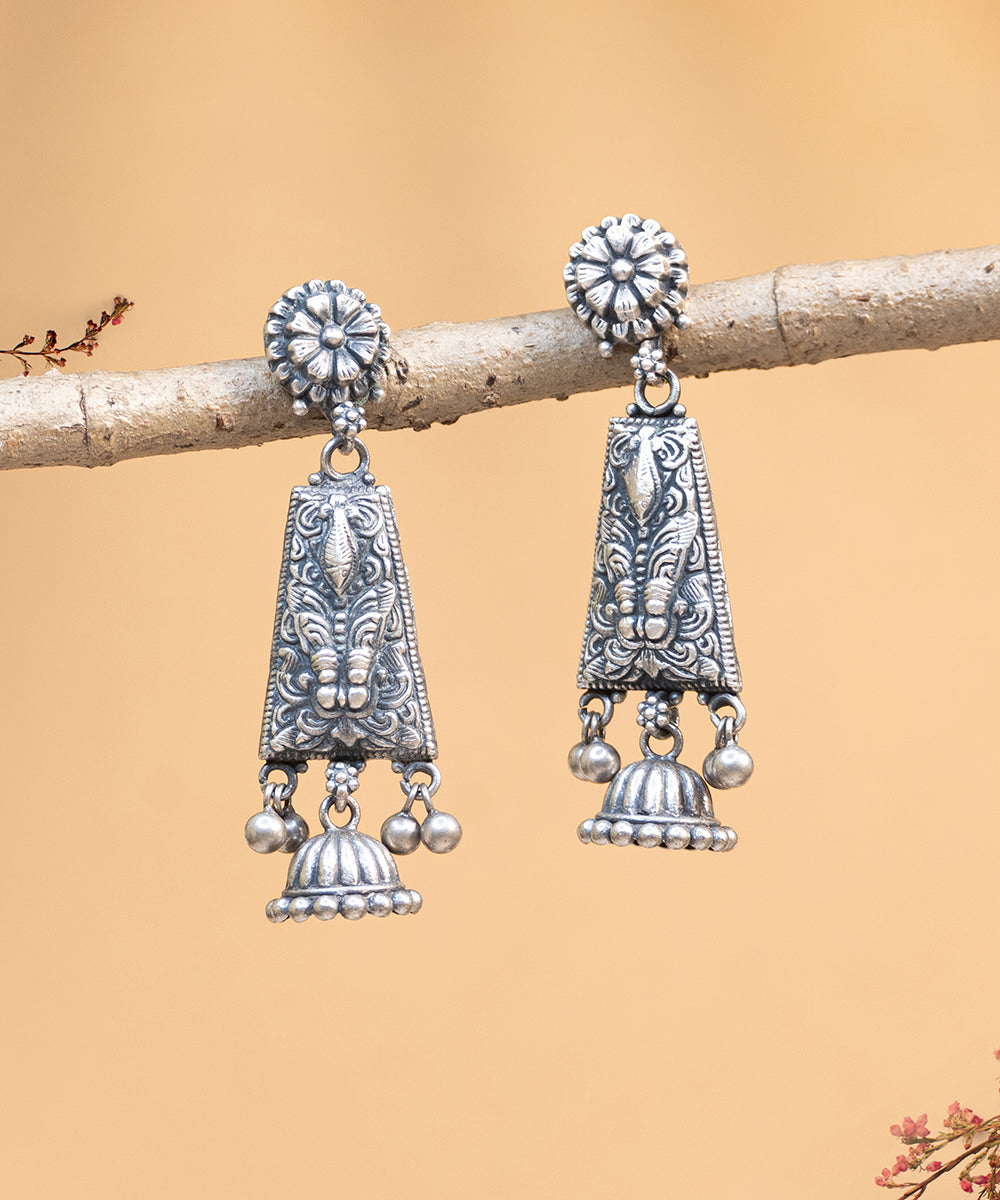 Elnaz_Handcrafted_Oxidised_Pure_Silver_Earrings_WeaverStory_02