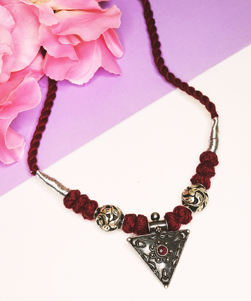 Nazia_Handcrafted_Oxidised_Pure_Silver_Necklace_WeaverStory_01