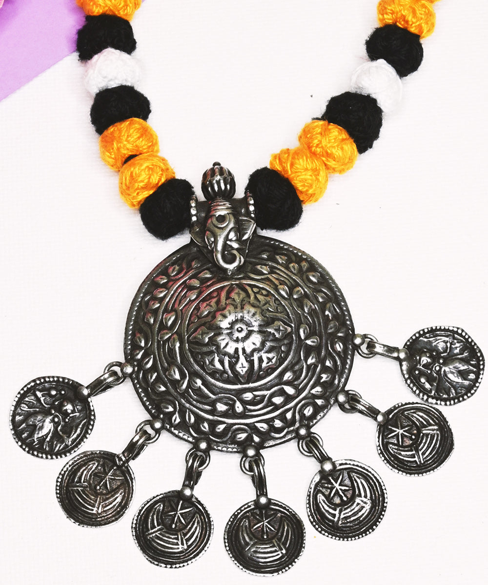 Rida_Handcrafted_Oxidised_Pure_Silver_Necklace_WeaverStory_02