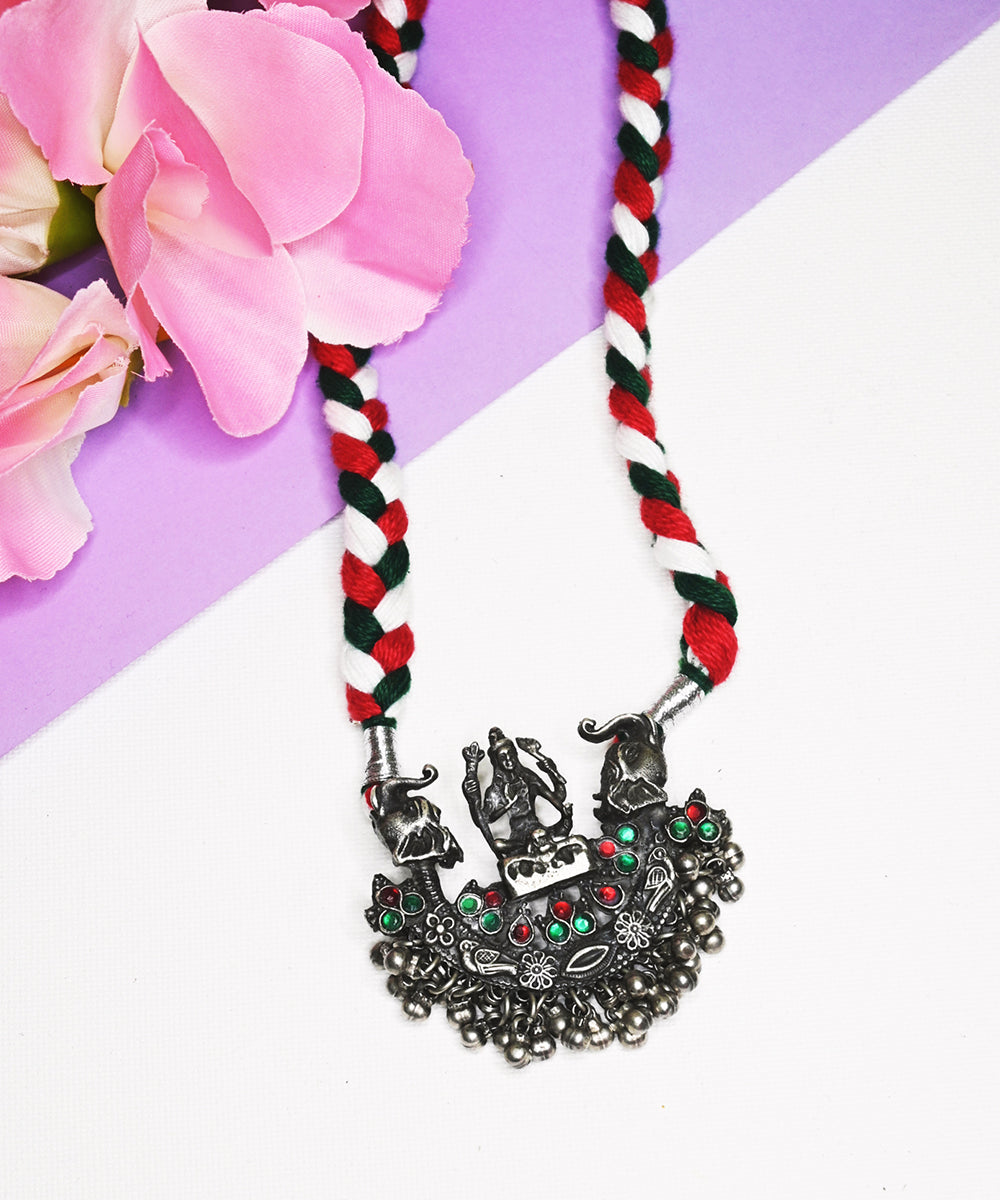 Sumaira_Handcrafted_Oxidised_Pure_Silver_Necklace_WeaverStory_01