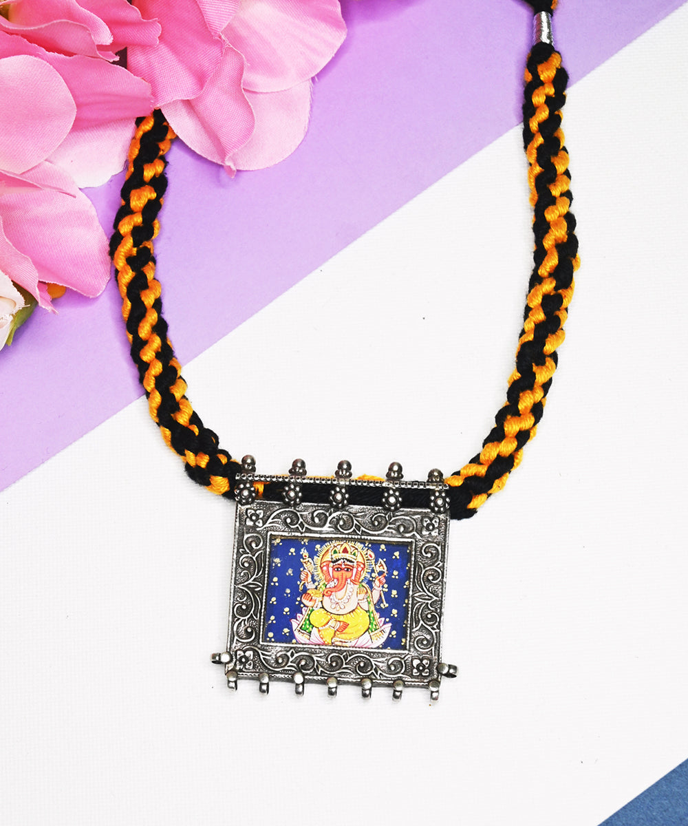 Tahira_Handcrafted_Oxidised_Pure_Silver_Necklace_WeaverStory_01