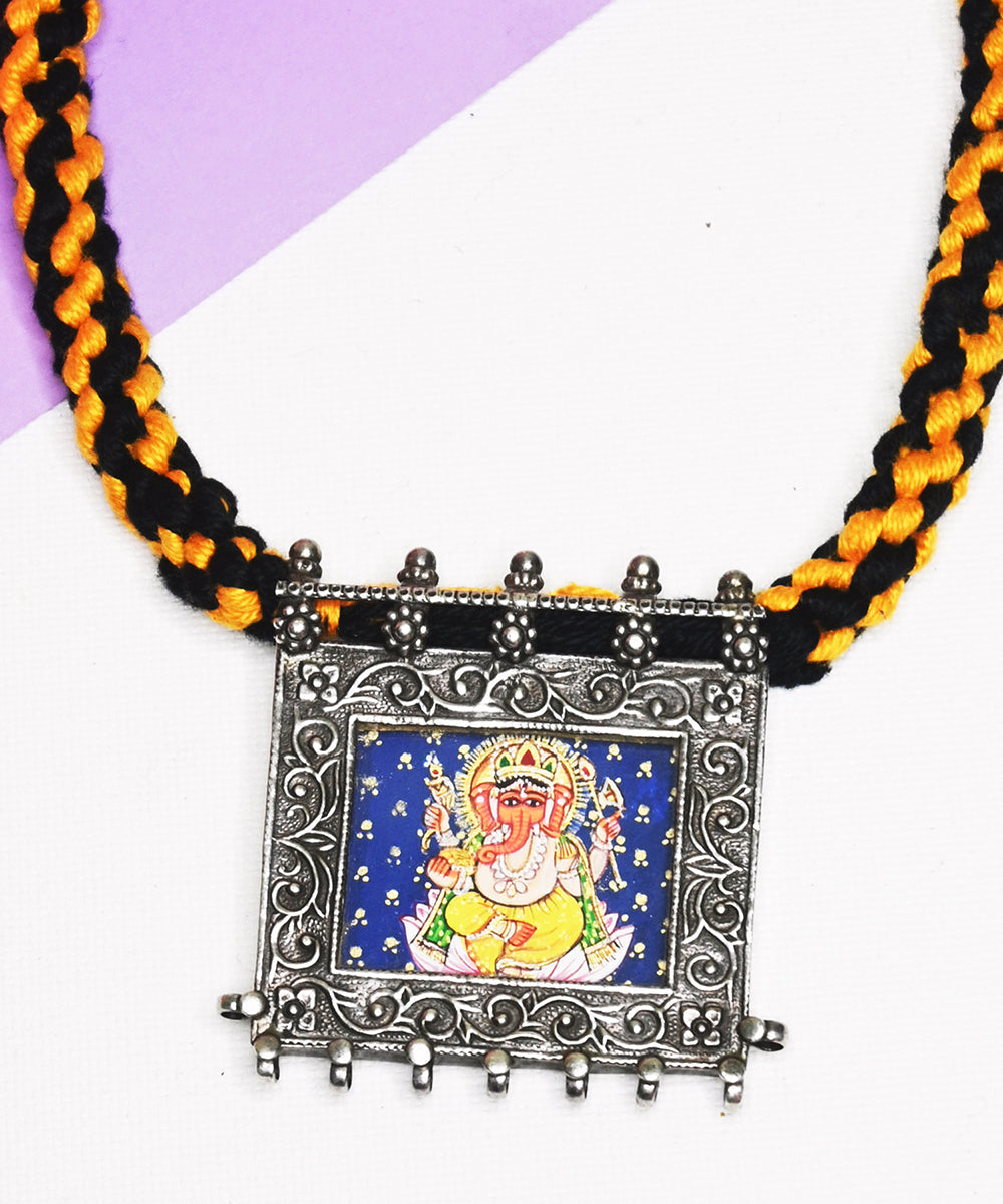 Tahira_Handcrafted_Oxidised_Pure_Silver_Necklace_WeaverStory_02