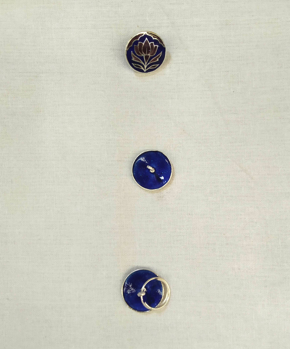 Ulka_Handcrafted_Pure_Silver_Sherwani_Button_Set_With_Meenakari_WeaverStory_02