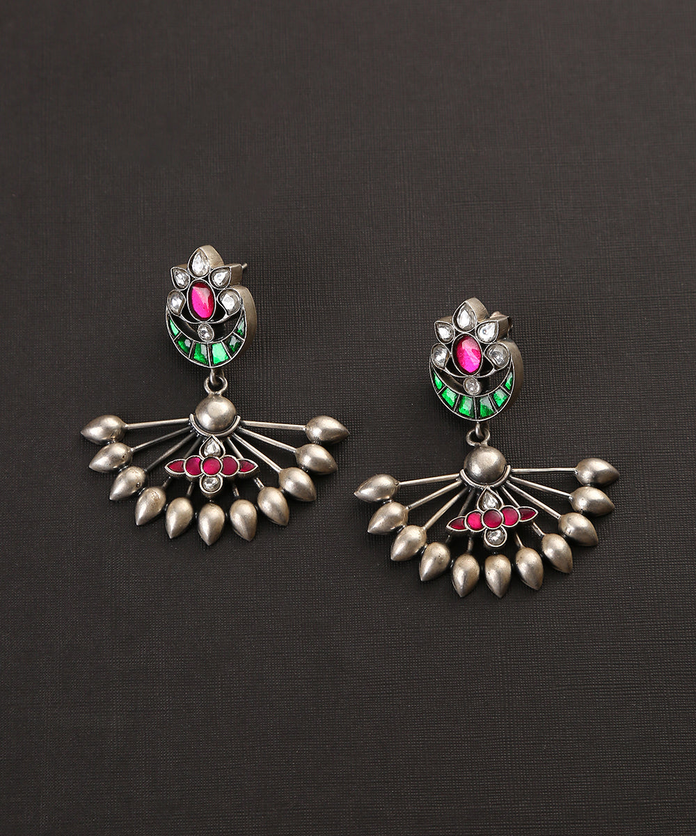 Zaynab_Handcrafted_Tribal_Oxidised_Pure_Silver_Earrings_WeaverStory_02