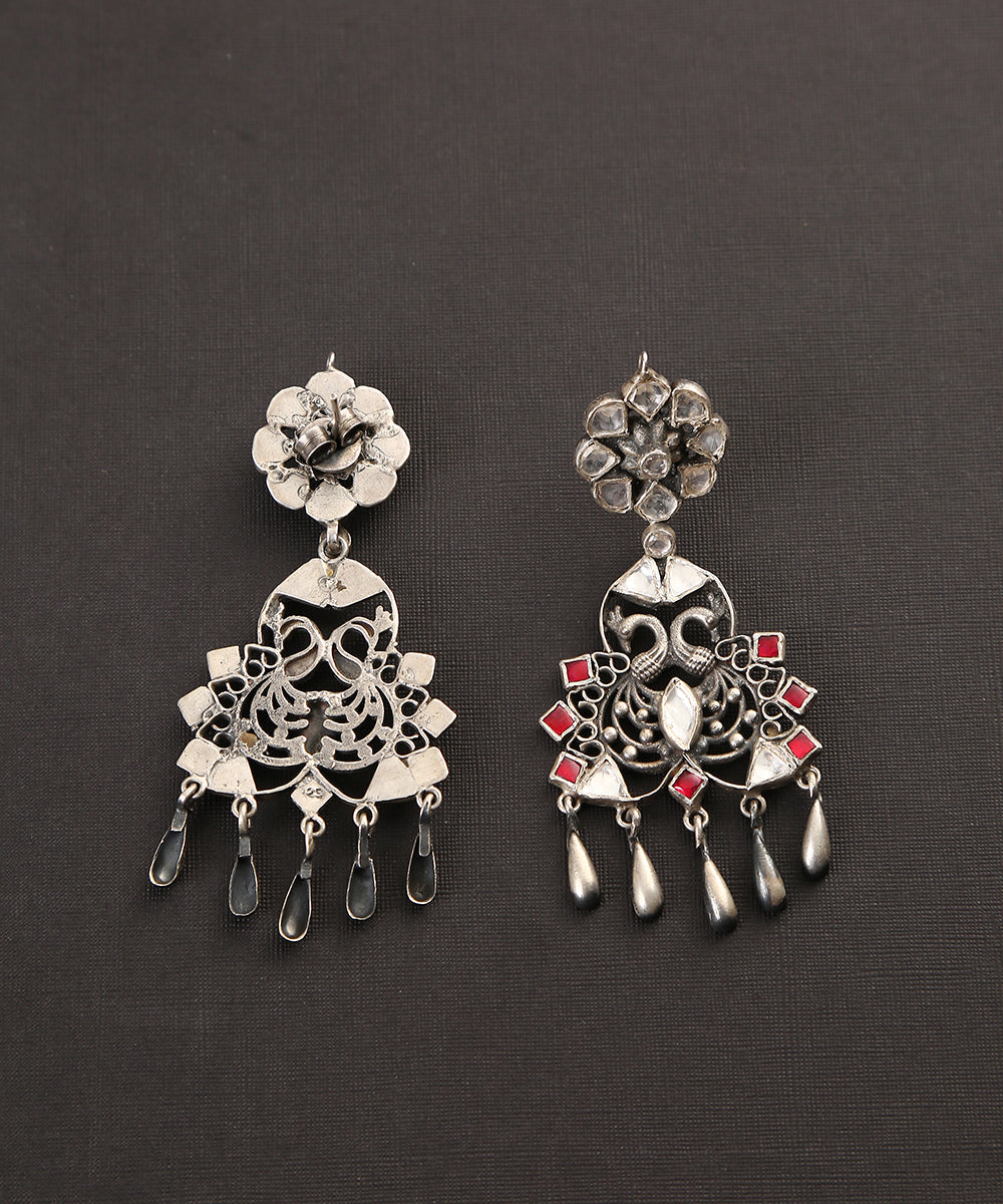 Nadira_Handcrafted_Big_Temple_Oxidised_Pure_Silver_Earrings_WeaverStory_03