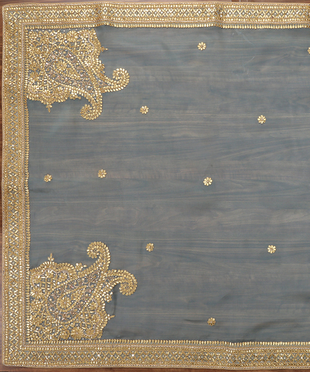 Sea_Blue_Handloom_Zardozi_Organza_Dupatta_with_Gota_Patti_Work_WeaverStory_02