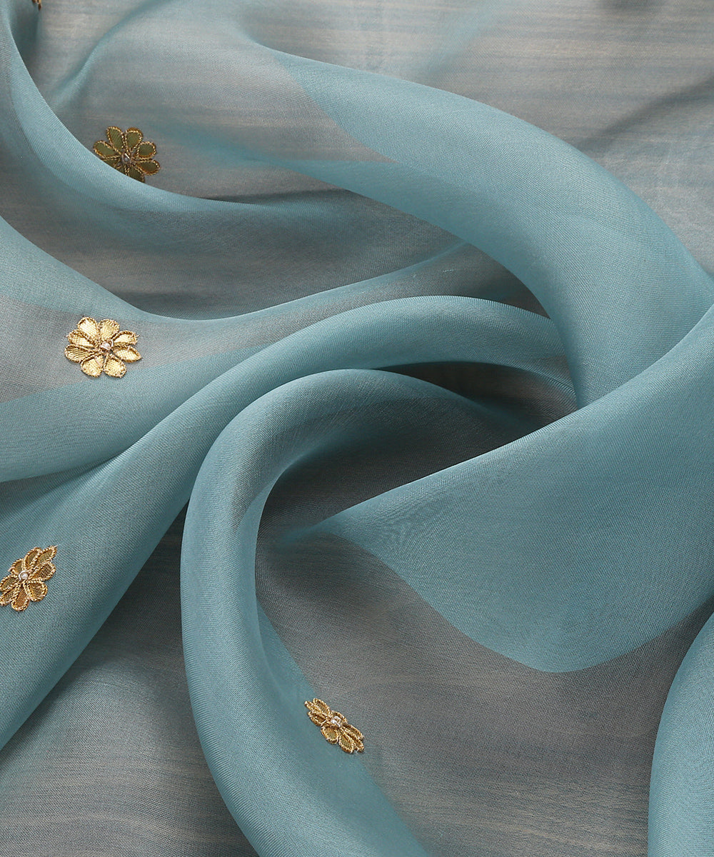 Sea_Blue_Handloom_Zardozi_Organza_Dupatta_with_Gota_Patti_Work_WeaverStory_05