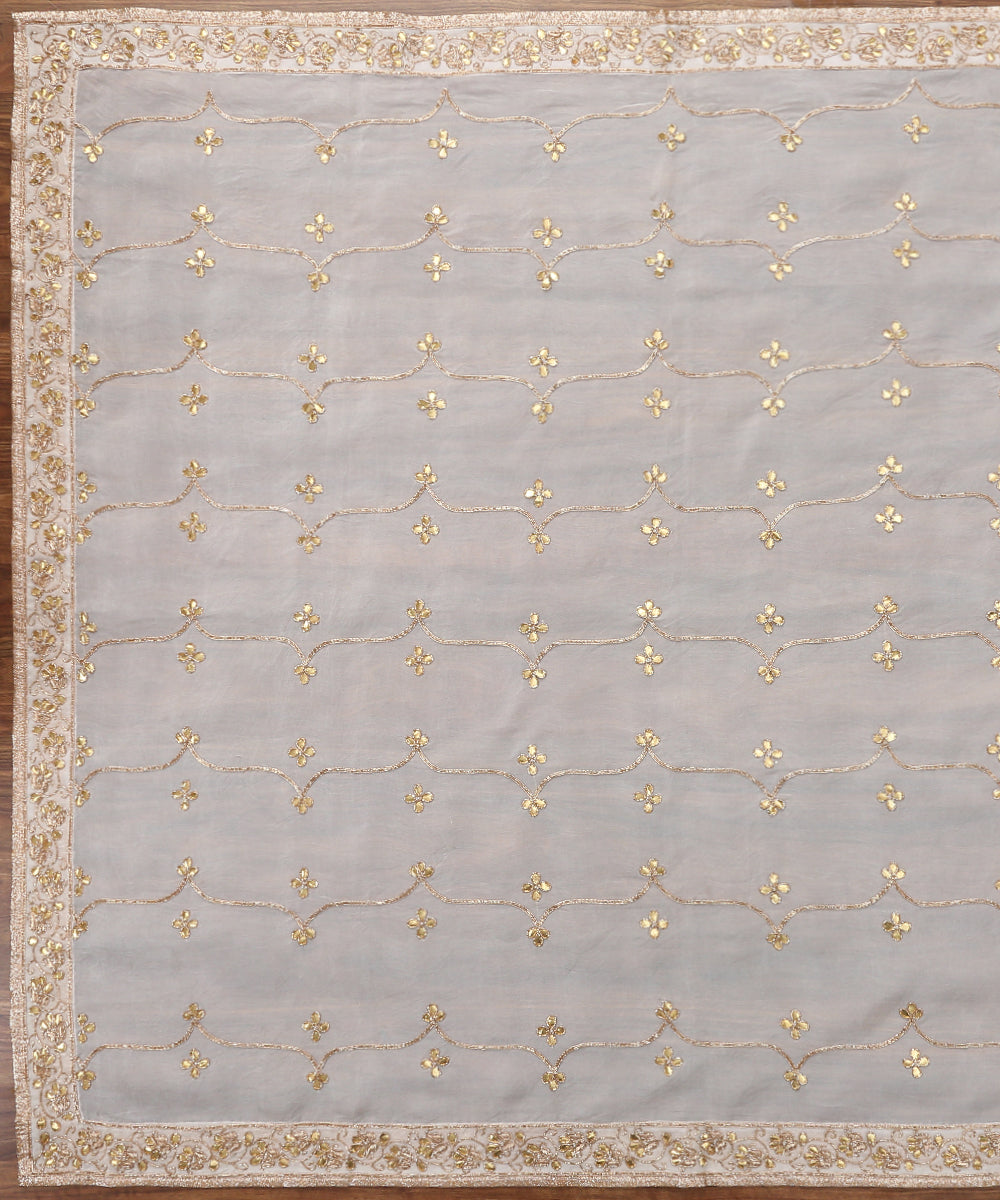 White_Handloom_Organza_Dupatta_with_Intricate_Hand_Embroidery_Zardozi_WeaverStory_02