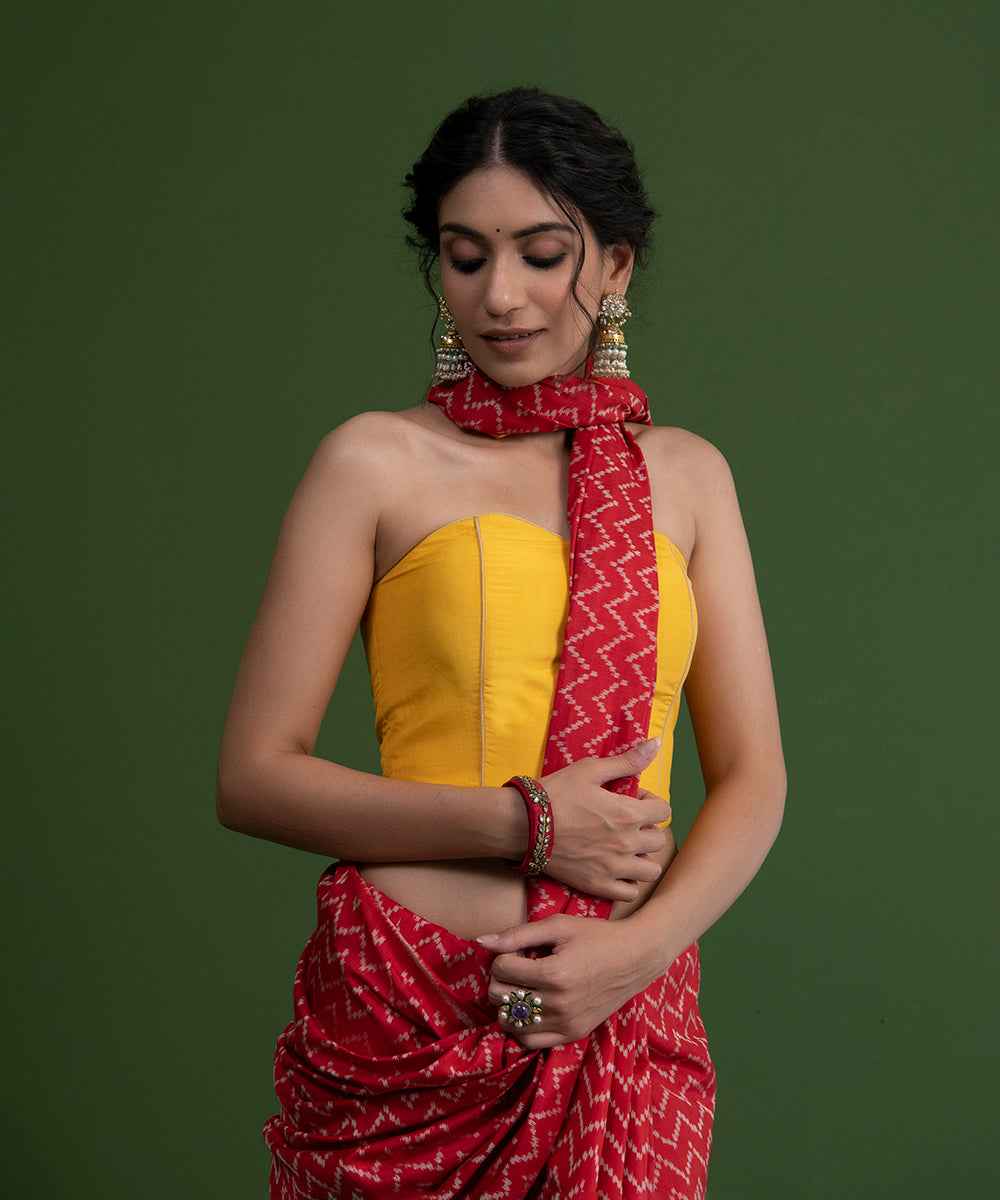 Yellow_Handloom_Pure_Silk_Corset_Blouse_WeaverStory_02