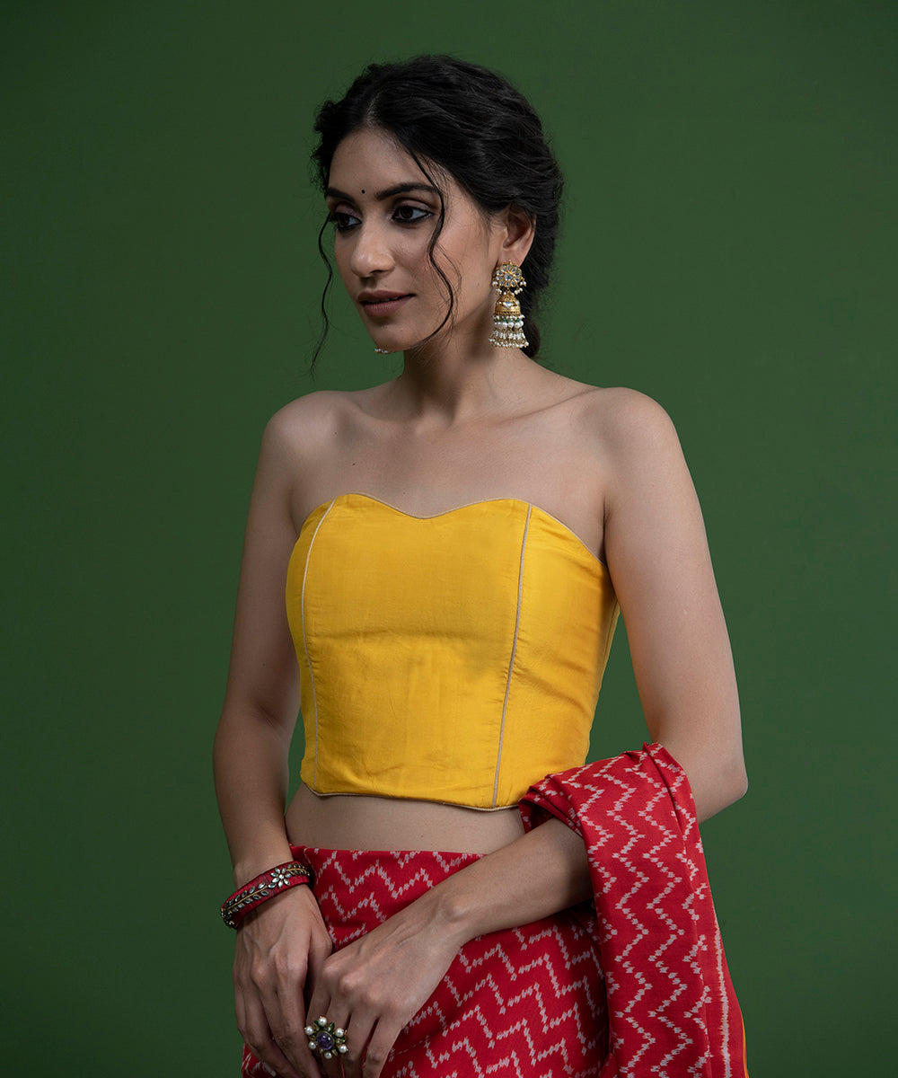 Yellow_Handloom_Pure_Silk_Corset_Blouse_WeaverStory_03