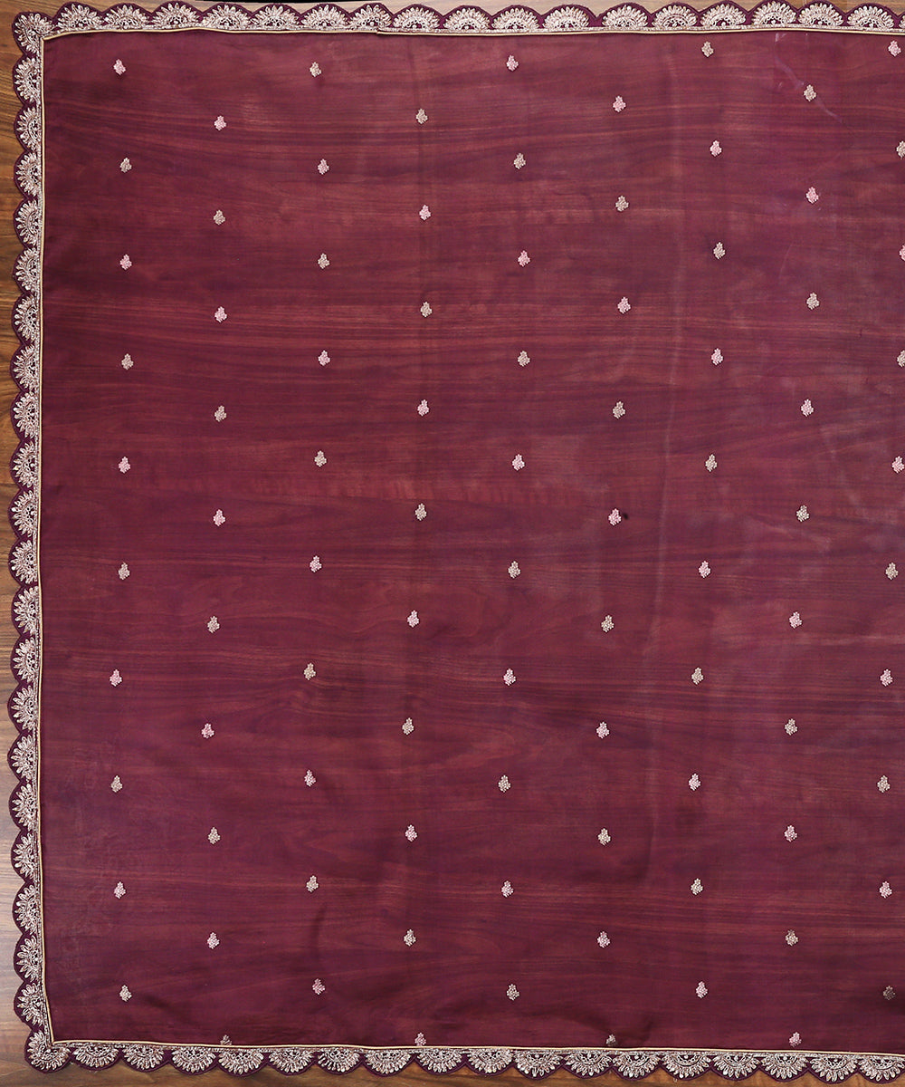 Purple_Handwoven_Organza_Booti_Zardozi_Dupatta_with_Scallop_Embroidery_WeaverStory_02