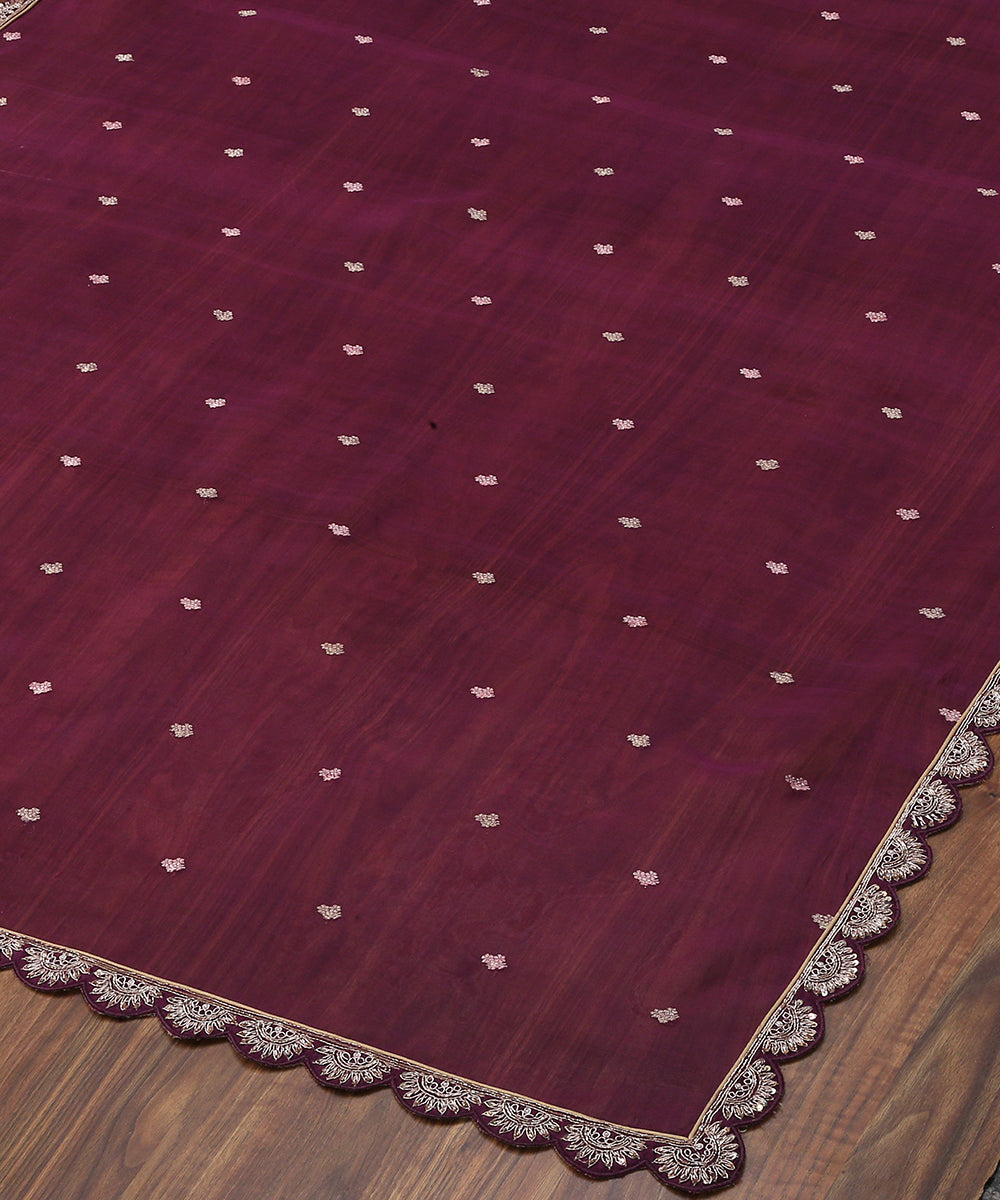 Purple_Handwoven_Organza_Booti_Zardozi_Dupatta_with_Scallop_Embroidery_WeaverStory_03