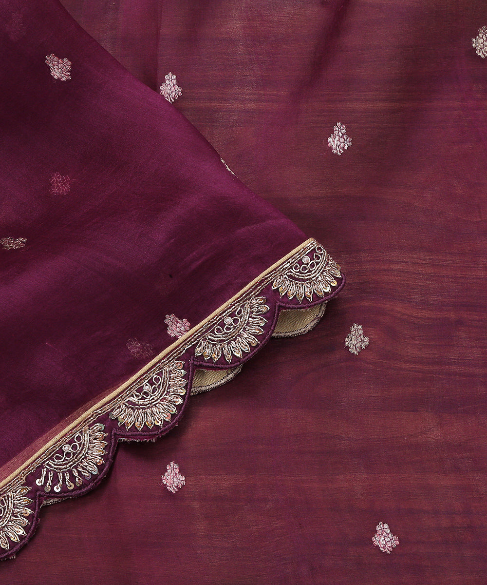 Purple_Handwoven_Organza_Booti_Zardozi_Dupatta_with_Scallop_Embroidery_WeaverStory_04