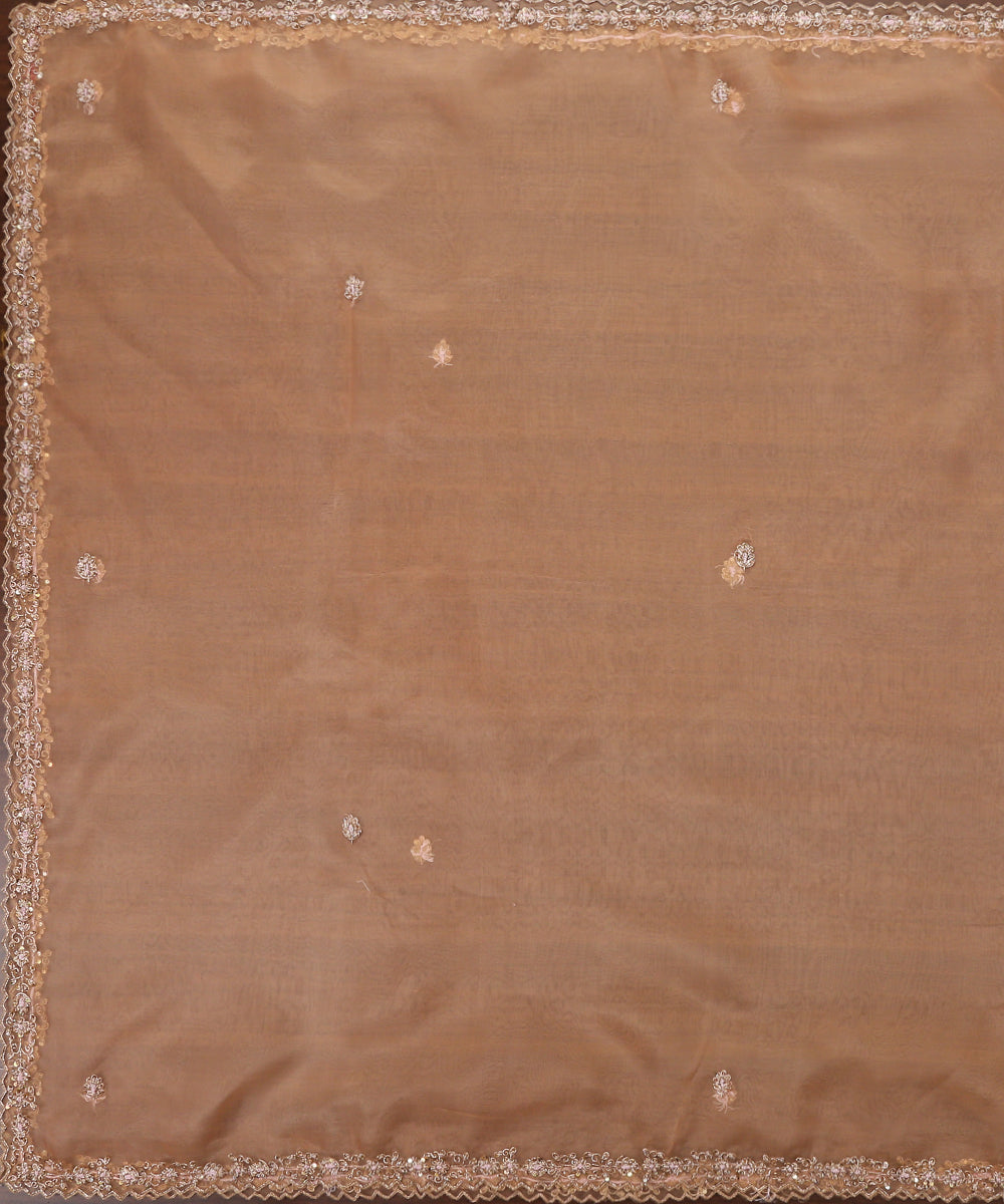 Handloom_Peach_Pure_Organza_Dupatta_With_Hand_Embroidered_Zardozi_Border_WeaverStory_02