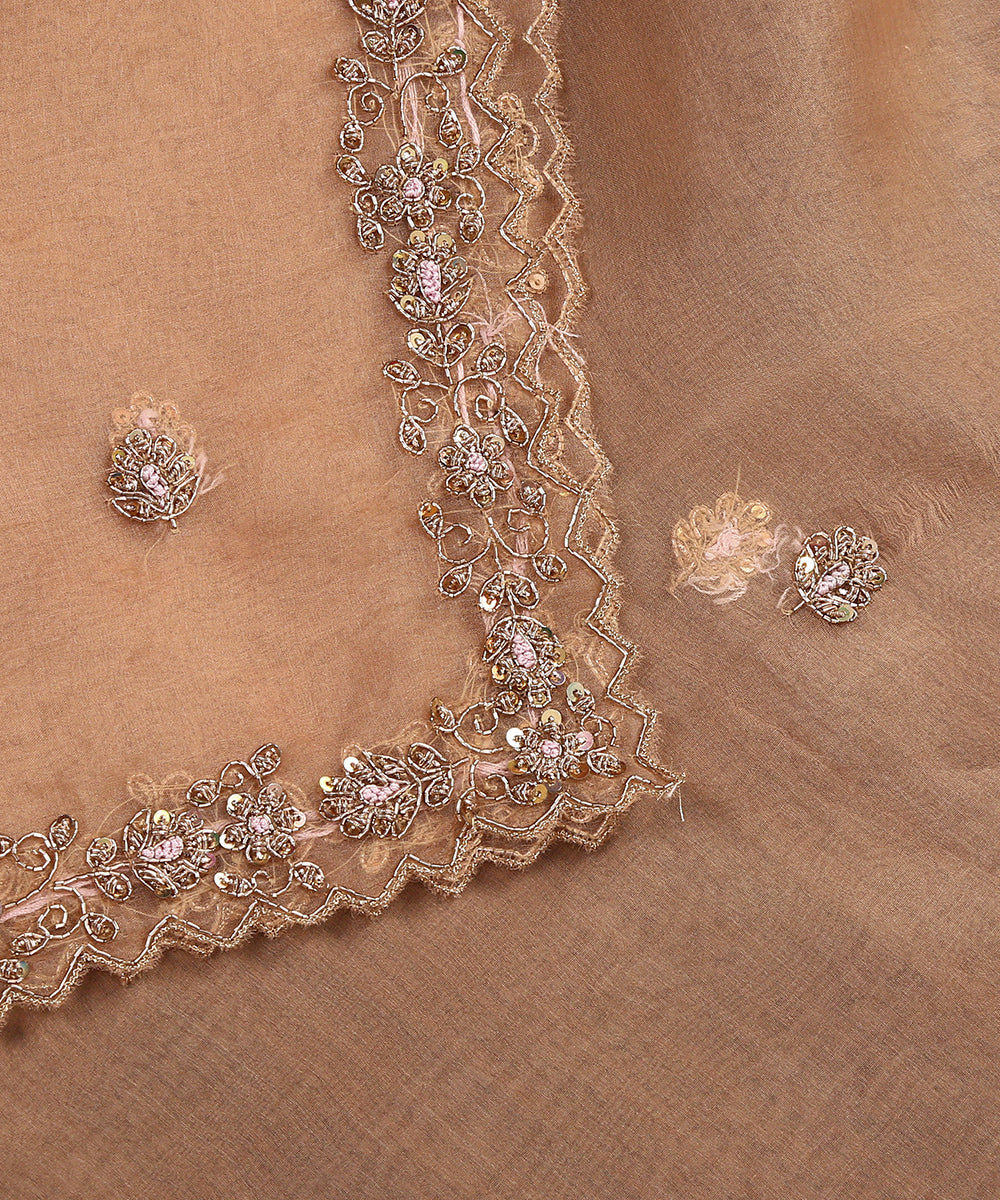 Handloom_Peach_Pure_Organza_Dupatta_With_Hand_Embroidered_Zardozi_Border_WeaverStory_04