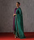 Deep_Green_Handloom_Organza_Dupatta_With_Hand_Embroidered_Zardozi_Border_WeaverStory_01